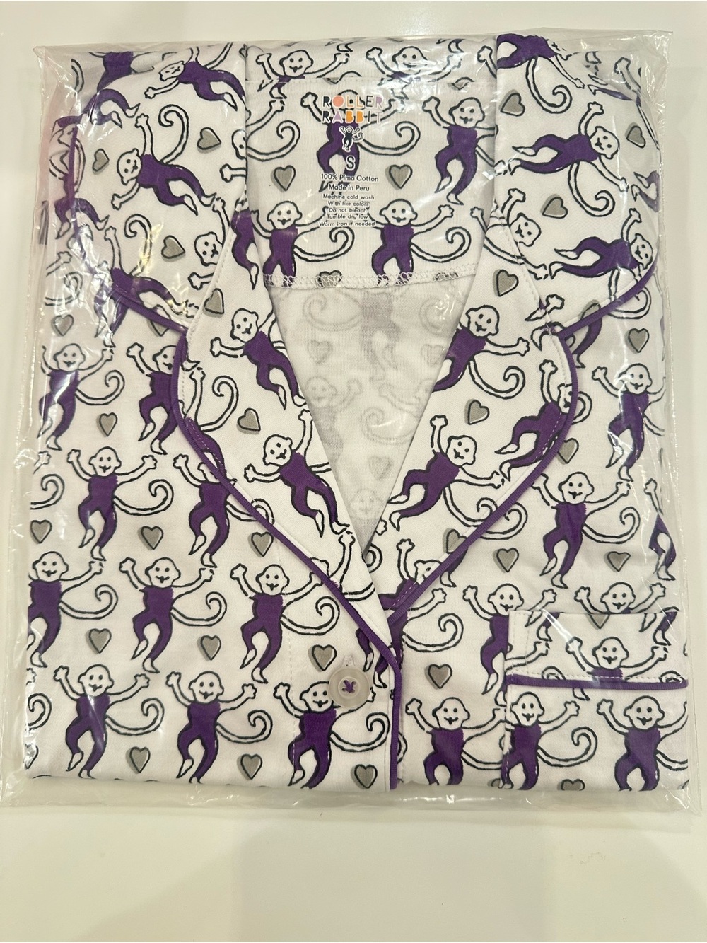 Roller Rabbit Lovely Campus Monkey Polo Pajama Set